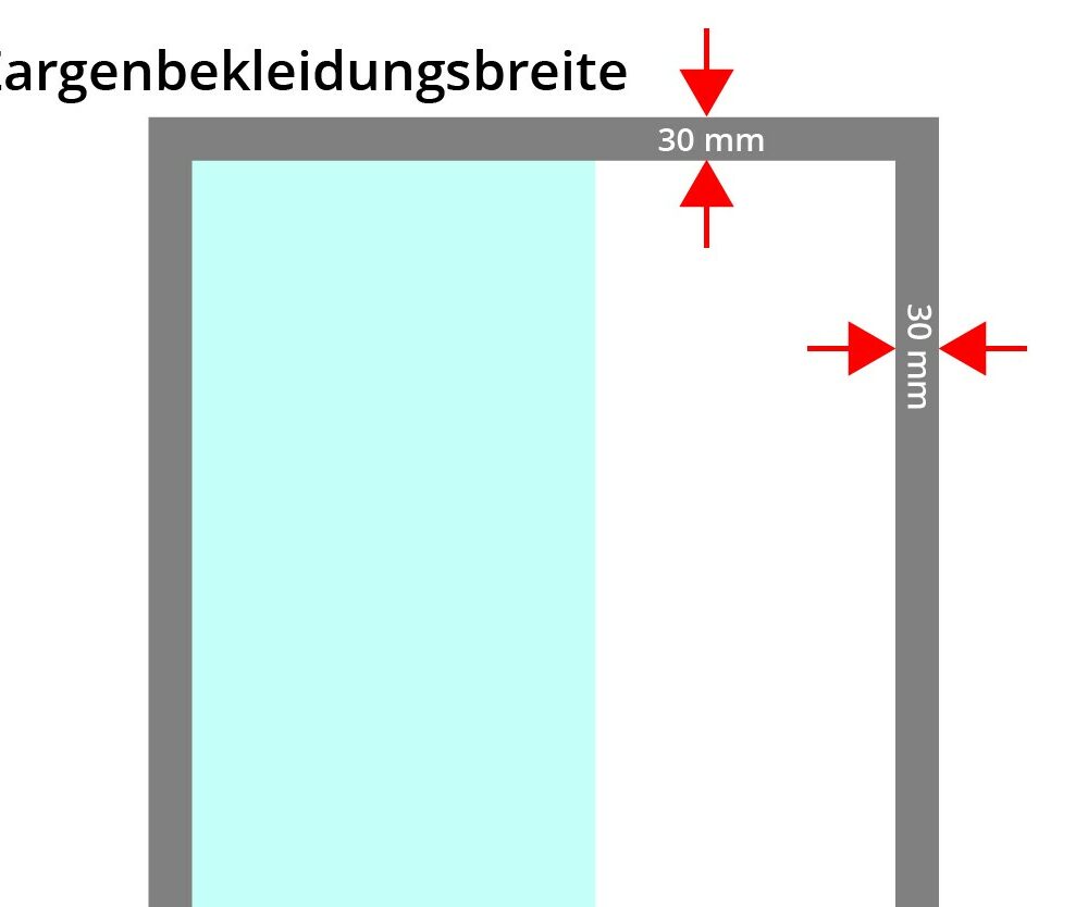 Stahlzarge 30 Glas